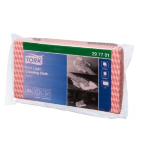 Tork Red Colour Coded Cleaning Cloth C/6 – 297701