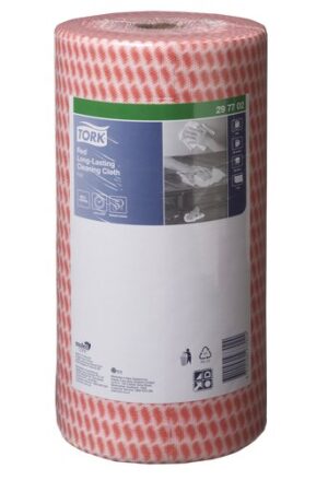 Tork Red Heavy-Duty Colour Coded Cleaning Cloth P/4 – 297702