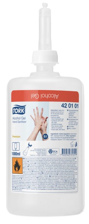 Tork Alcohol Gel Hand Sanitiser S1 C/6 – 420101