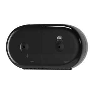 Tork SmartOne Twin Mini Toilet Roll Dispenser T9 Black – 682008